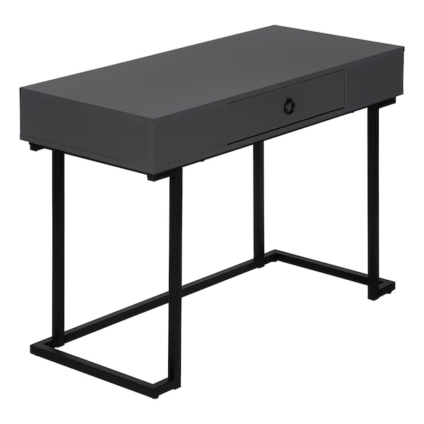 Monarch Specialties Computer Desk, Home Office, Laptop, Storage Drawers, 42"L, Work, Metal, Laminate, Grey, Black I 7386 - main
